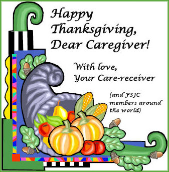 Happy Thanksgiving, Dear Caregiver!